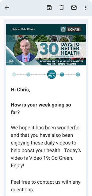 Mobile Email Example